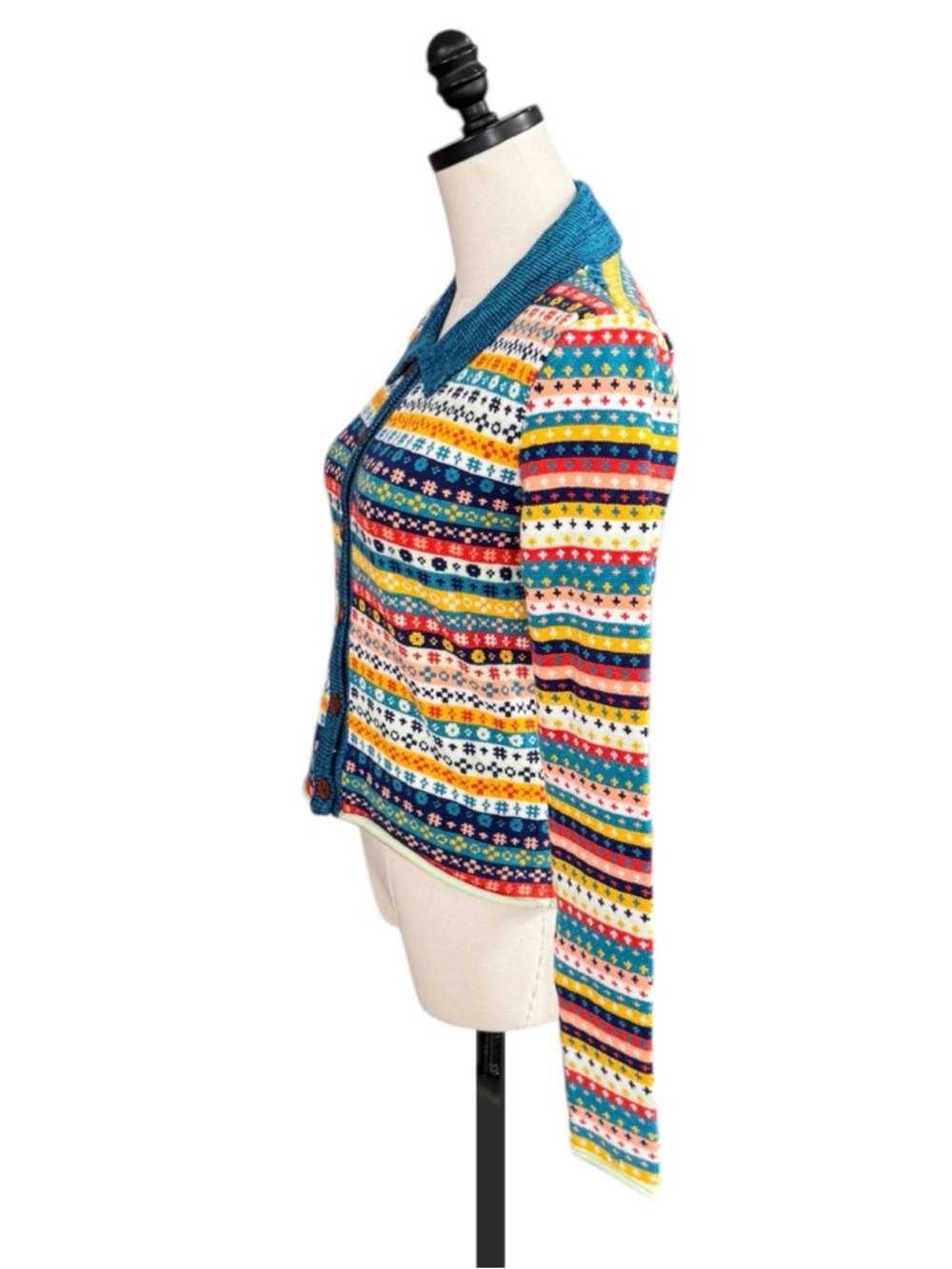 Free People Oak And Pine Fair Isle Cardigan | SMALL NWT - Picture 5 of 12